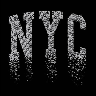 New york city tipografi