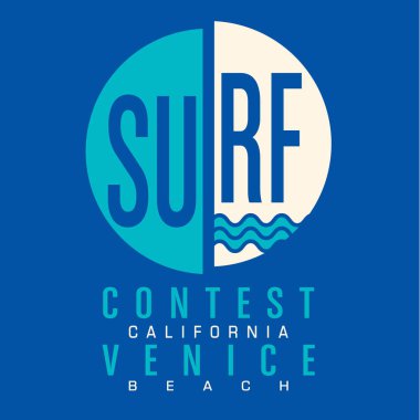 California tipografi sörf