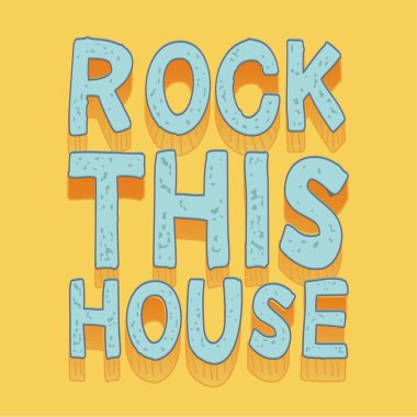 Rock müzik tipografi, t-shirt grafiği