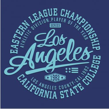 California atletik tipografi