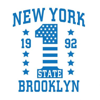 Üniversite New York spor tipografi