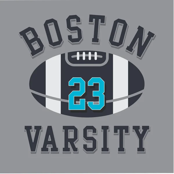 Football Boston typographie — Image vectorielle