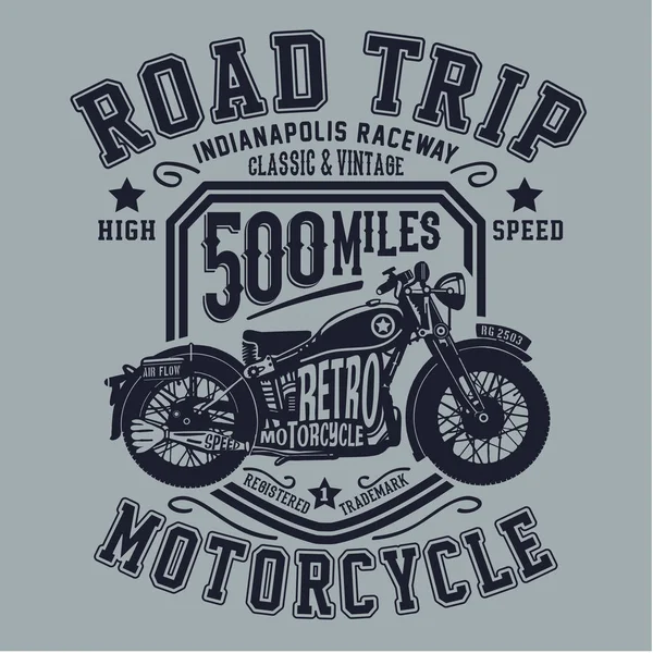 Motosiklet vintage grafiği