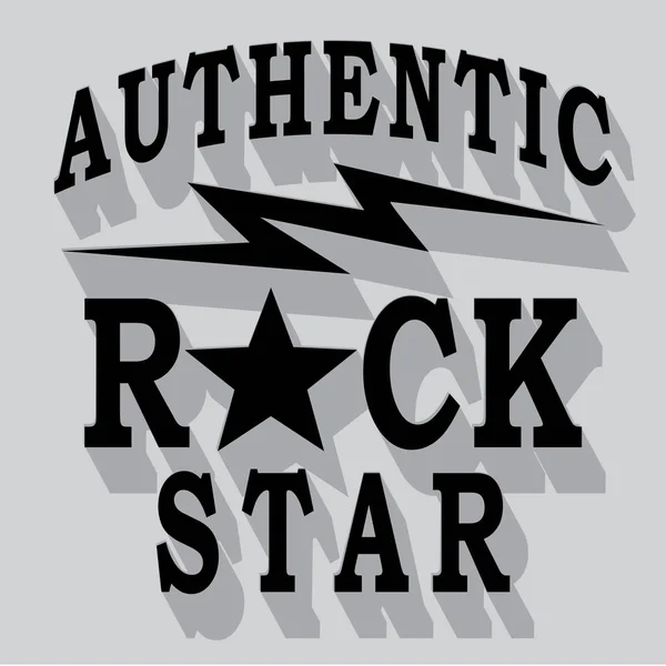 Tipografía Rock Musical Gráfico Camiseta — Vector de stock