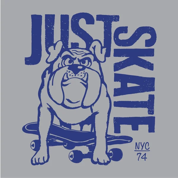 Köpek tipografi, t-shirt grafik paten kurulu