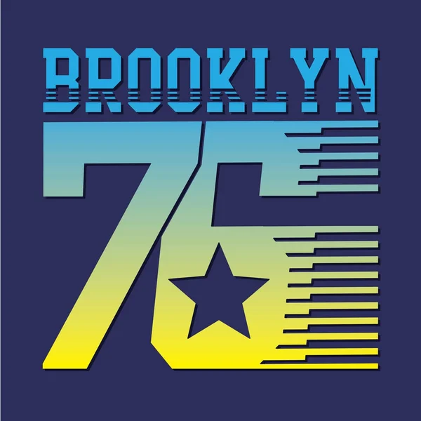 Tipografía deportiva de Brooklyn — Vector de stock