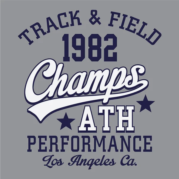 Atletische sport typografie — Stockvector