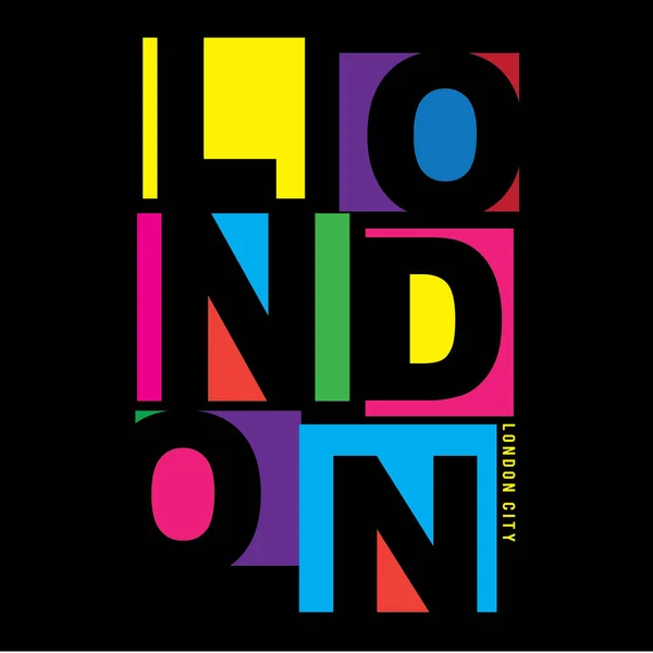 Londres typographie fond — Image vectorielle