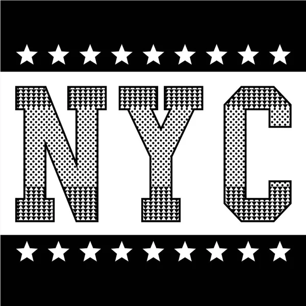 Tipografia di New York — Vettoriale Stock