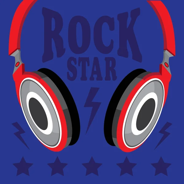 Tipografía rock musical — Vector de stock