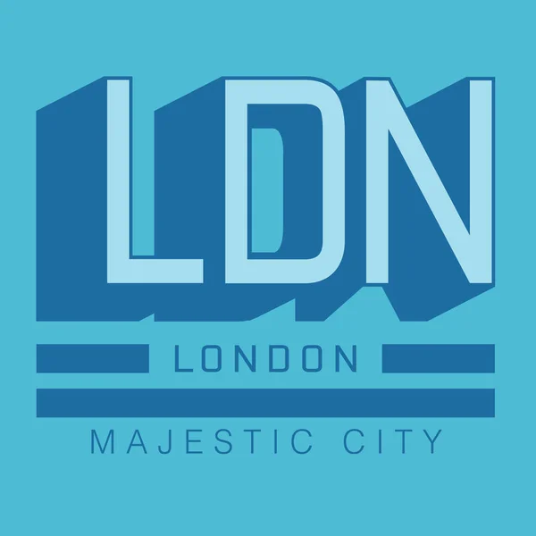 Typographie de Londres — Image vectorielle
