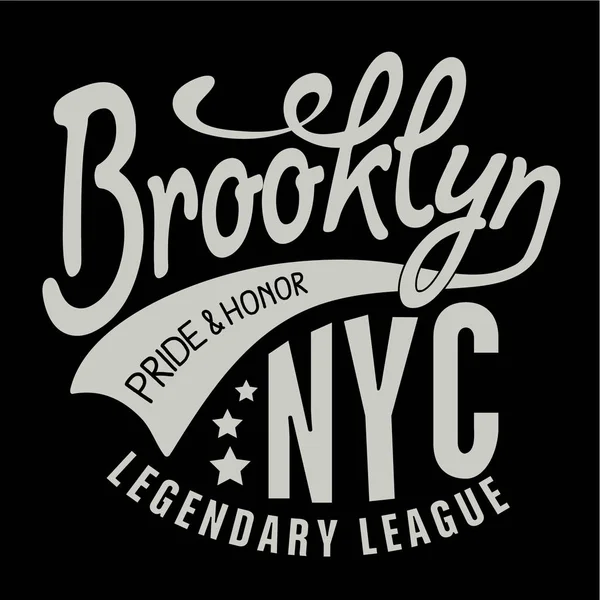 Athletik sport new york typografie — Stockvektor