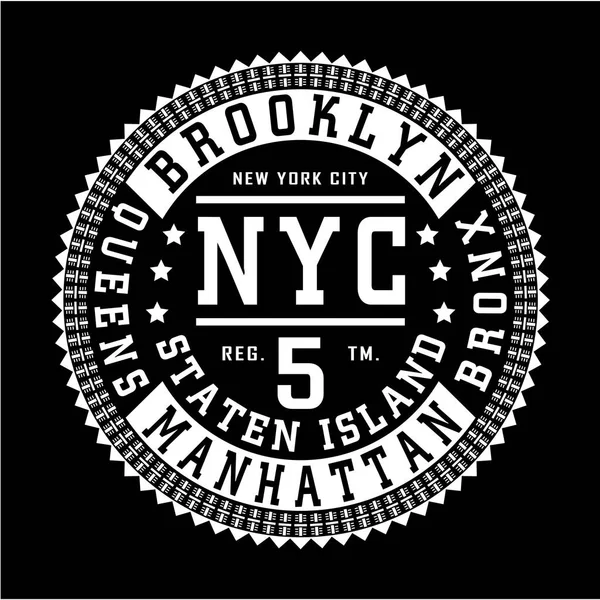 New york city typografie — Stockový vektor