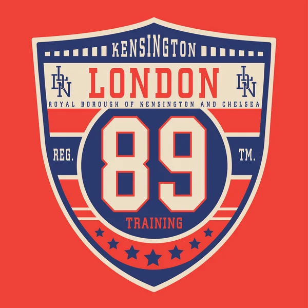 Typographie sportive londonienne — Image vectorielle
