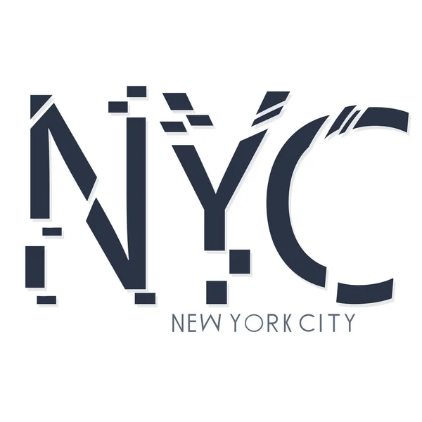 Tipografía de la ciudad de Nueva York — Vector de stock