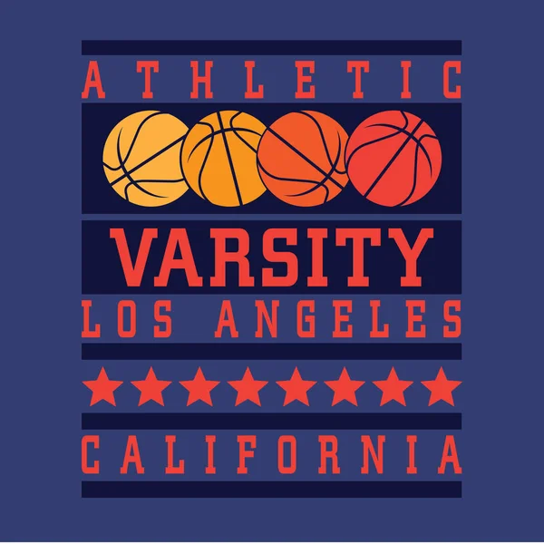Deportes deportivos Tipografía de California — Archivo Imágenes Vectoriales