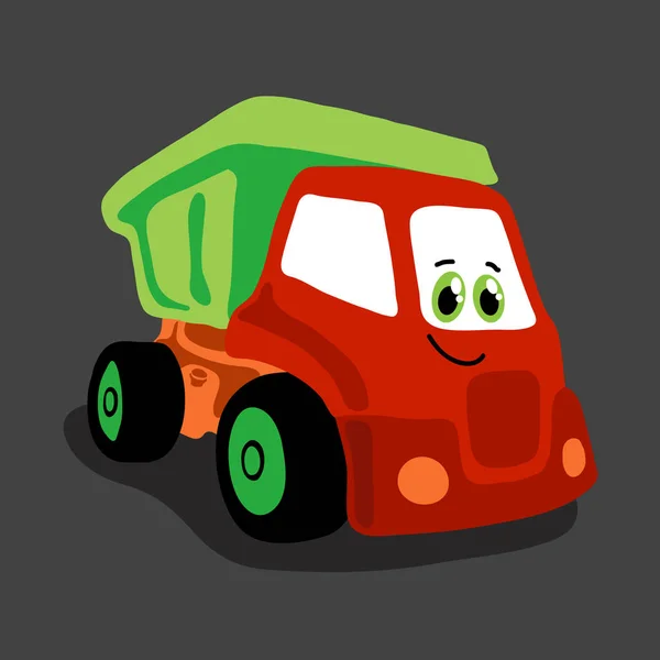 Petit Camion Construction Mignon — Image vectorielle