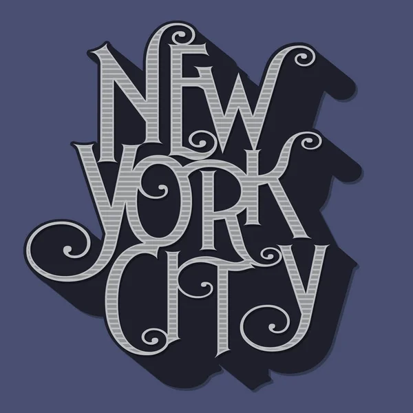 Tipografía de la ciudad de Nueva York — Vector de stock