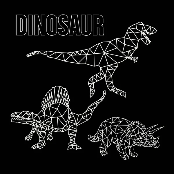 Ilustración de dinosaurios, tipografía . — Vector de stock