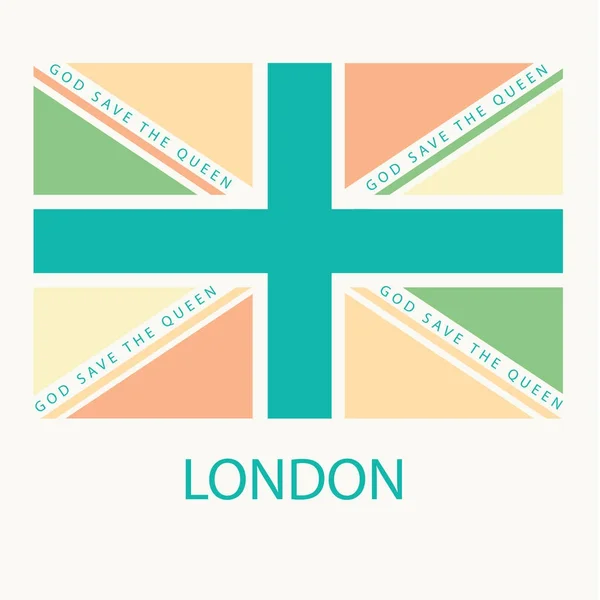 Λονδίνο τυπογραφία εικονογράφηση — Διανυσματικό Αρχείο