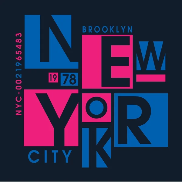 Tipografía de Nueva York — Vector de stock