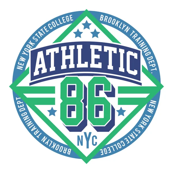 Athletic sport new York typography