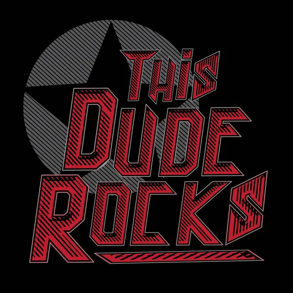 Tipografía rock musical — Vector de stock