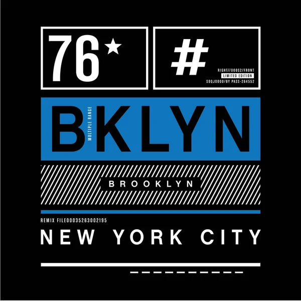 Brooklyn remix typografie — Stockvector