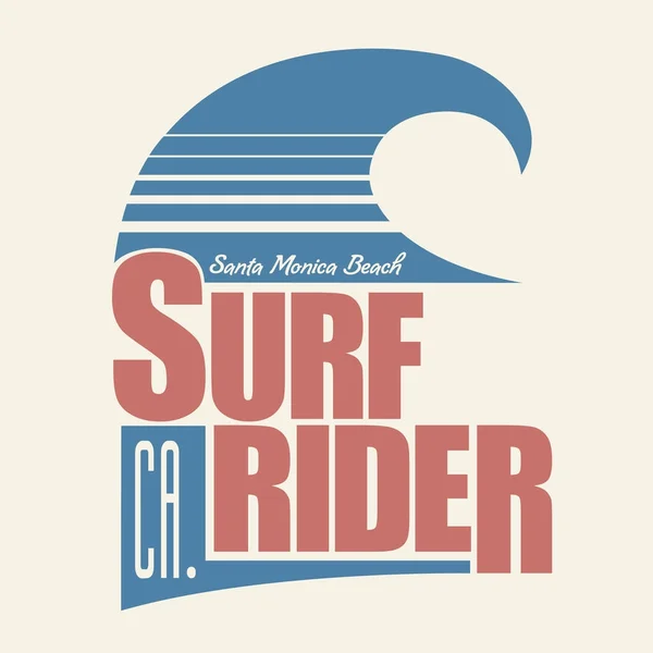 Surf rider типографіки — стоковий вектор