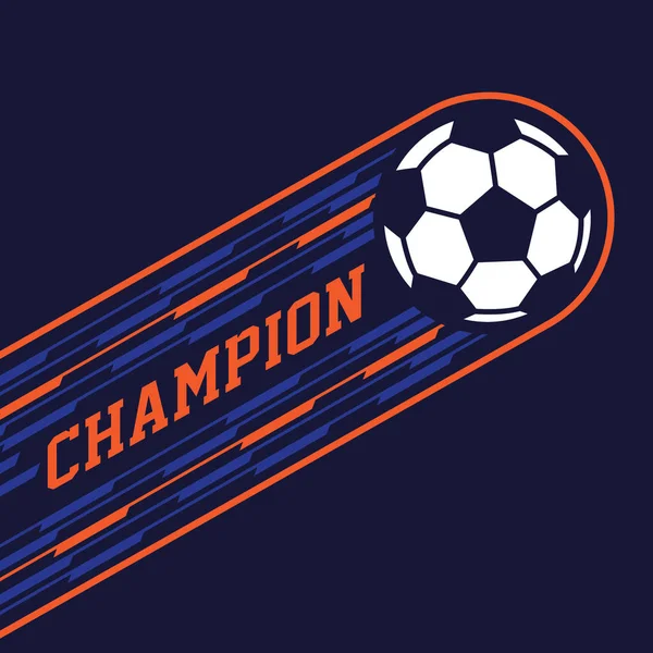 Tipografía de fútbol ilustración — Vector de stock