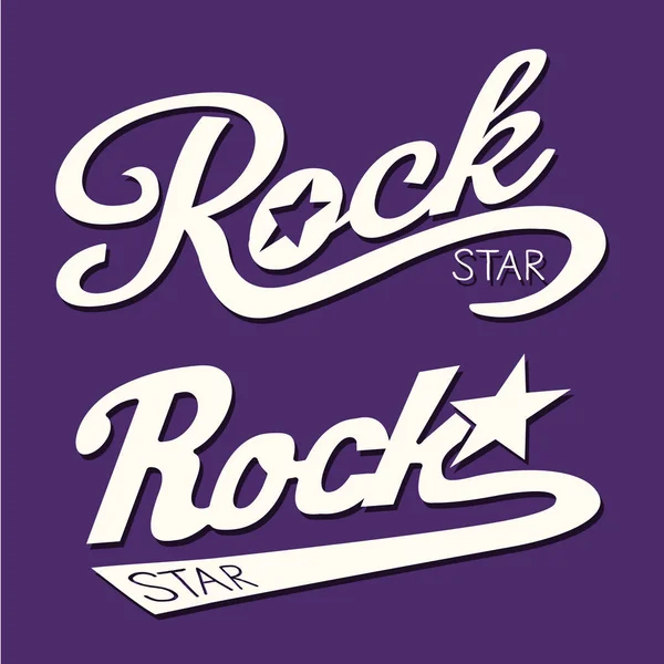 Tipografía rock musical — Vector de stock