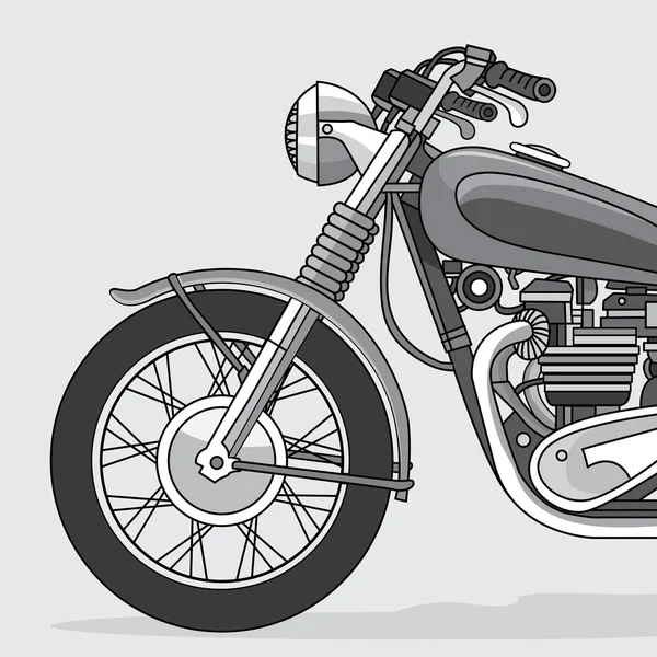 Motorcycle typography illustration — Stock Vector