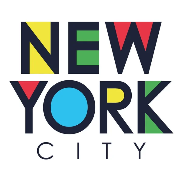 Tipografía de la ciudad de Nueva York — Vector de stock