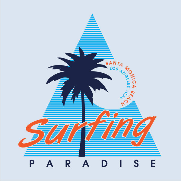 Типография Surf Santa Monica
