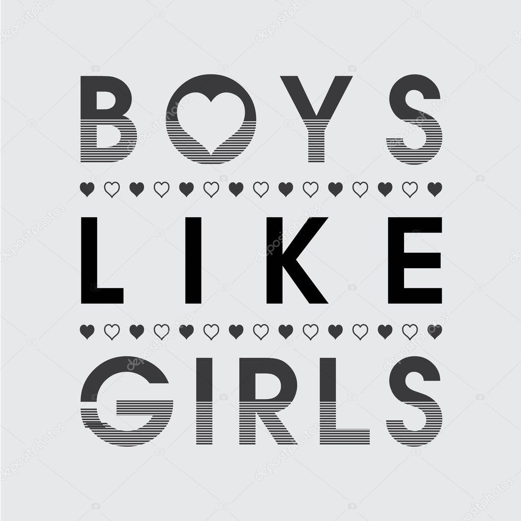 slogan boys like girls