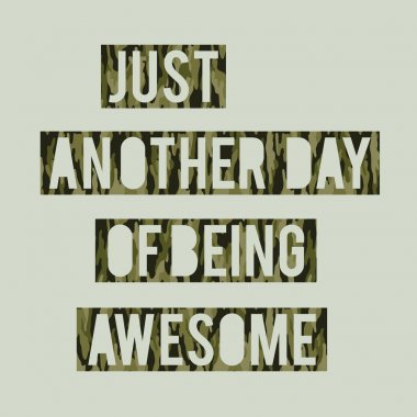 Harika slogan tipografi, tee gömlek grafiği