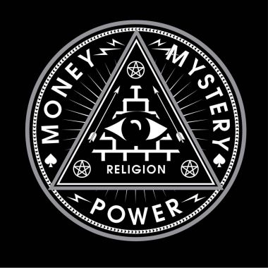 ezoterik tipografi illüstrasyon