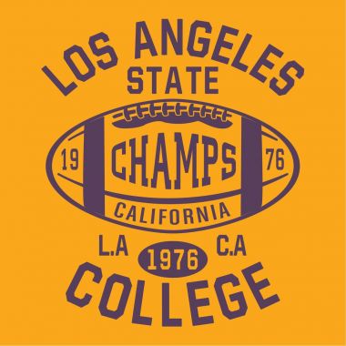 Futbol Spor Los Angeles tipografi