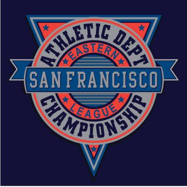 Atletik spor San Francisco tipografi