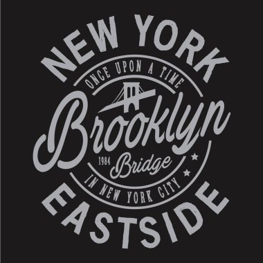 Brooklyn spor tipografi, t-shirt grafiği