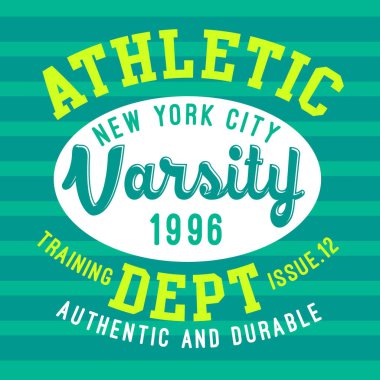 Okul takımı vektör grafikler ve tipografi t-shirt Tasarım Giyim için.