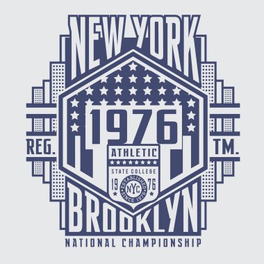 Atletik New York tipografi