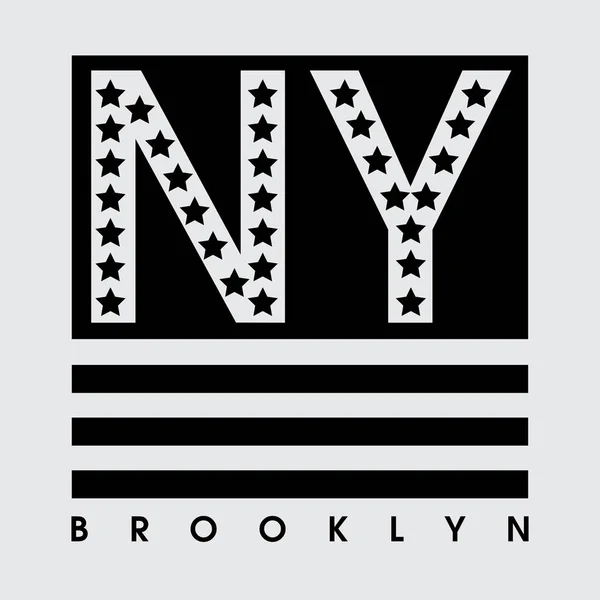 Типография флага Нью-Йорка — стоковый вектор