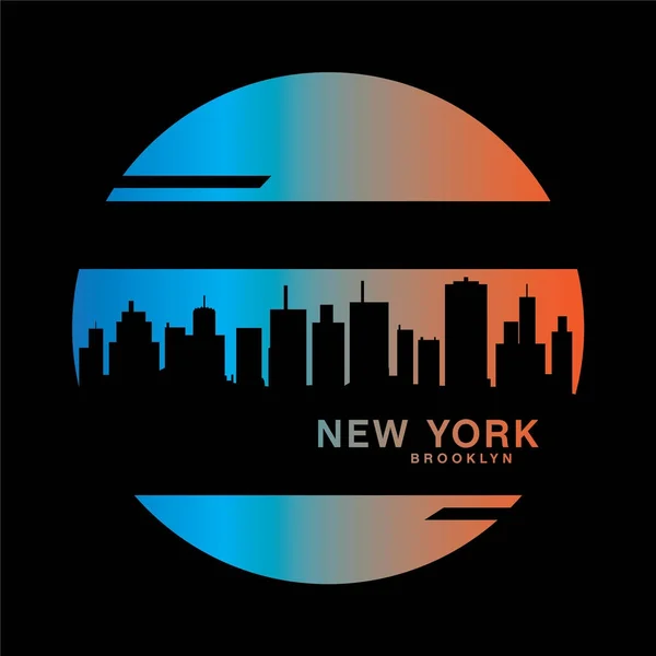 New york city typografie — Stockvector