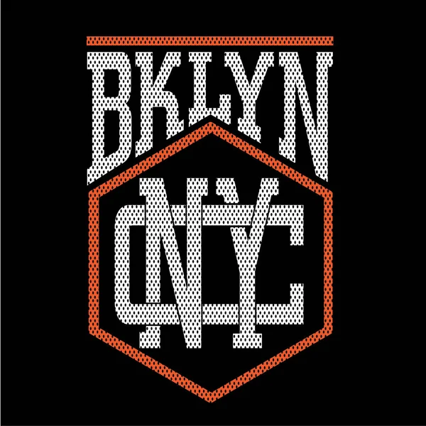 Brooklyn New York typografie — Stockový vektor