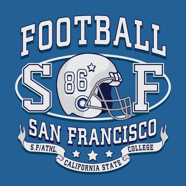 Football San Francisco typographie — Image vectorielle