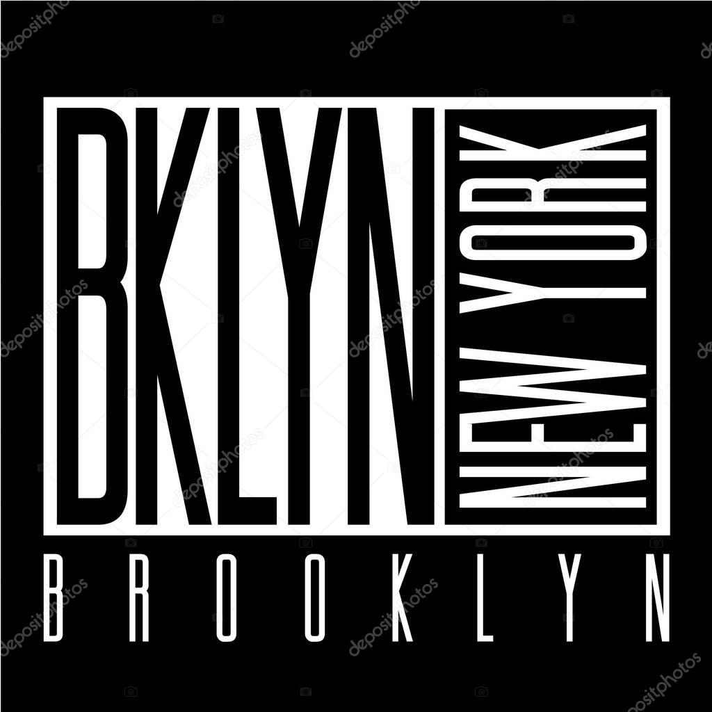 New York Brooklyn typography