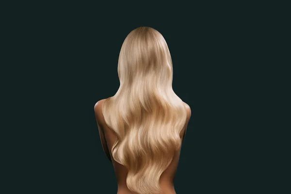 Cheveux longs blonds — Photo