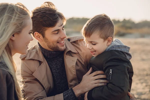 Parents and son — Stock Photo