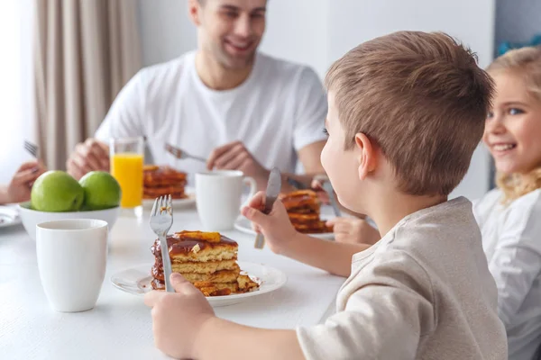 Kids and father — Stock Photo